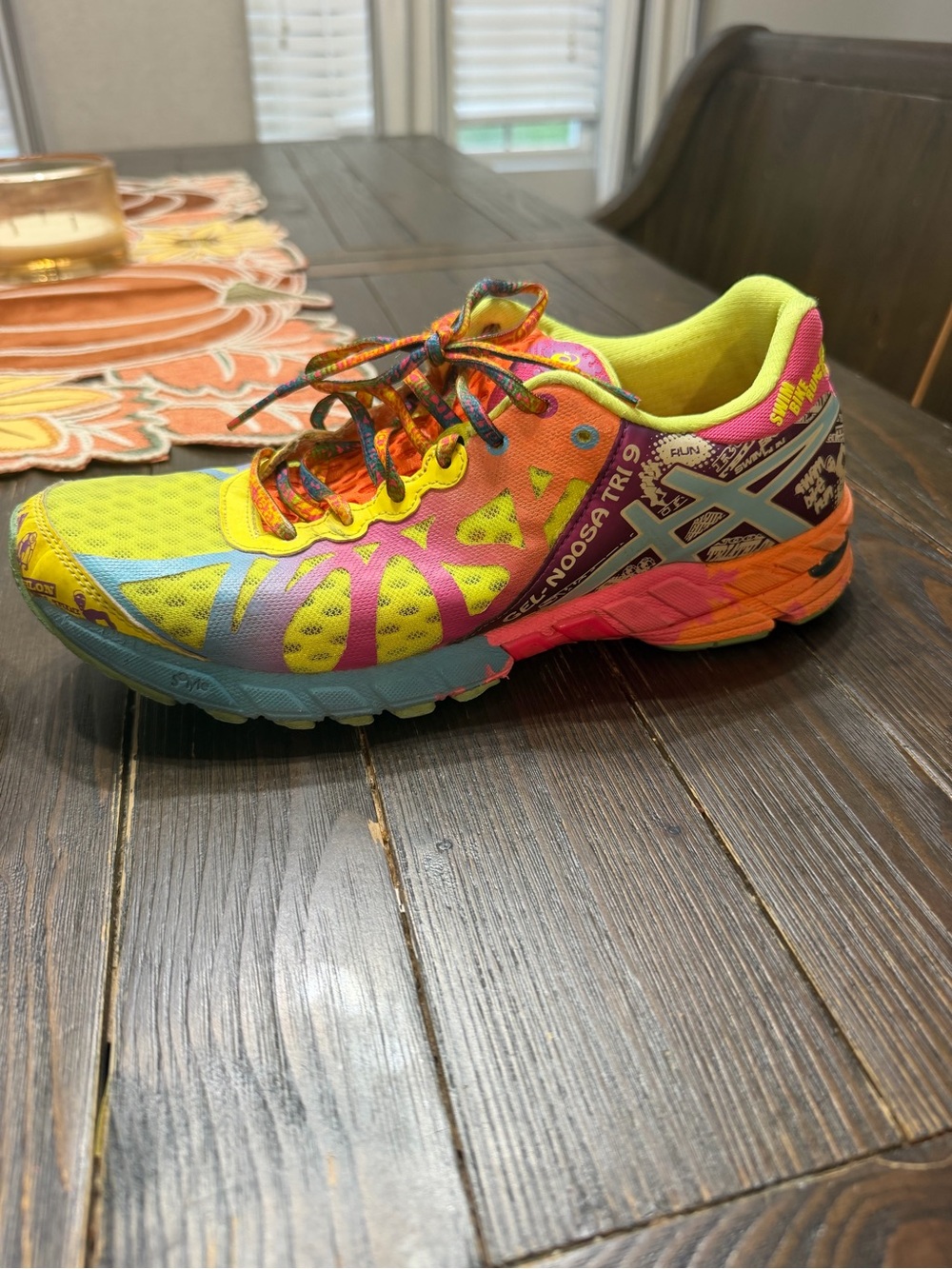 ASICS GEL-Noosa Tri 9 Women’s Size 10 Multicolor Neon Swim Bike Run T458N